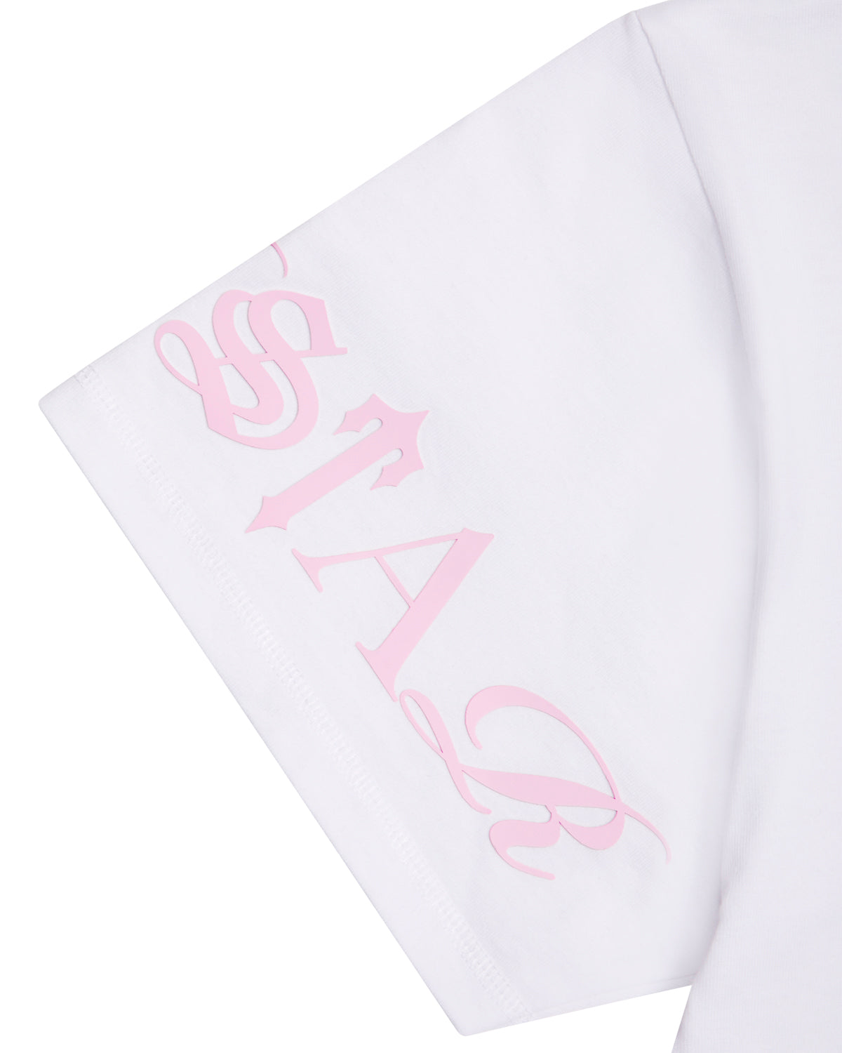 Trapstar Script Men's T-Shirts White / Pink USA | 02FXTQRVO