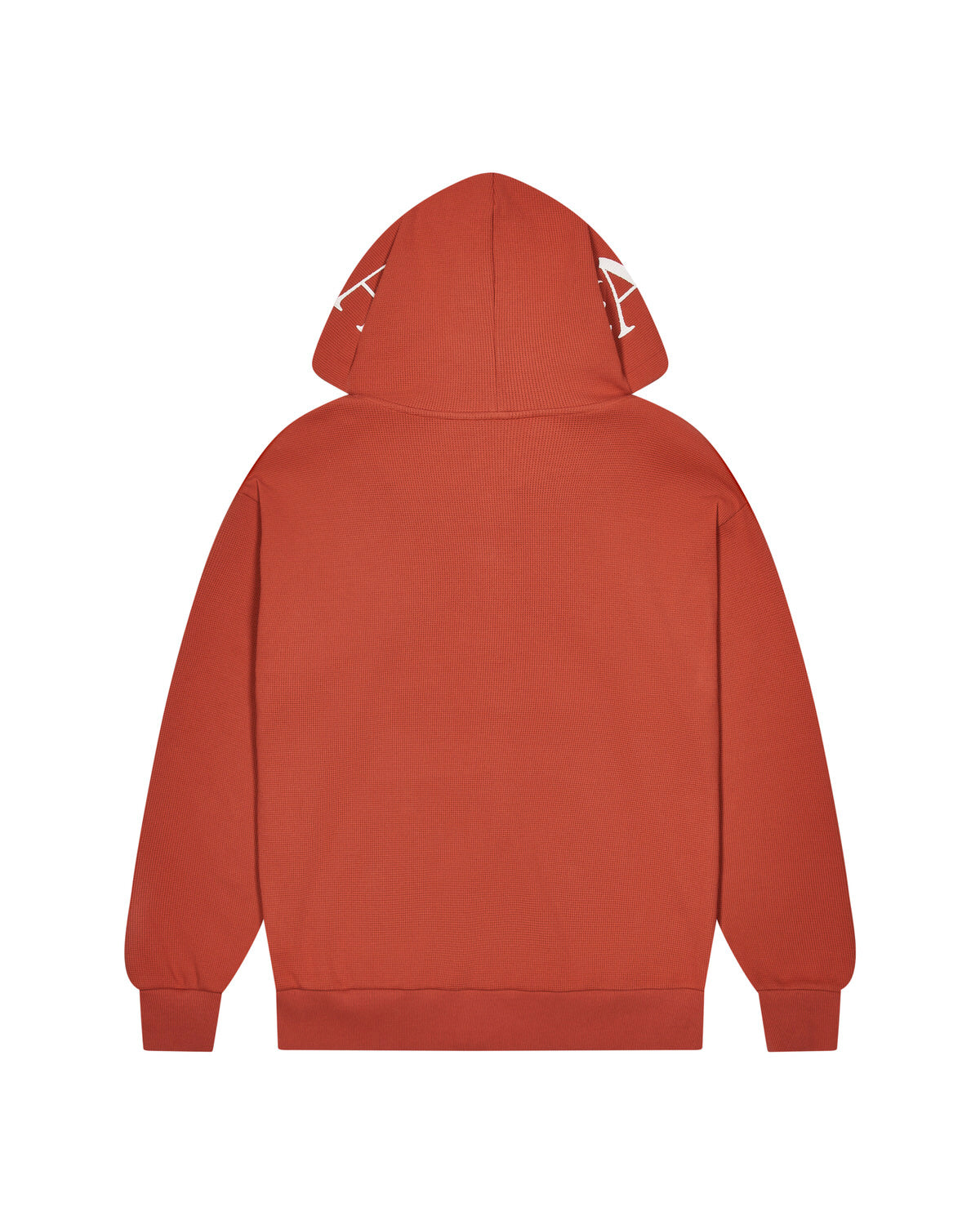 Trapstar Script Waffle Men's Hoodies Red USA | 07ZCXGDBV