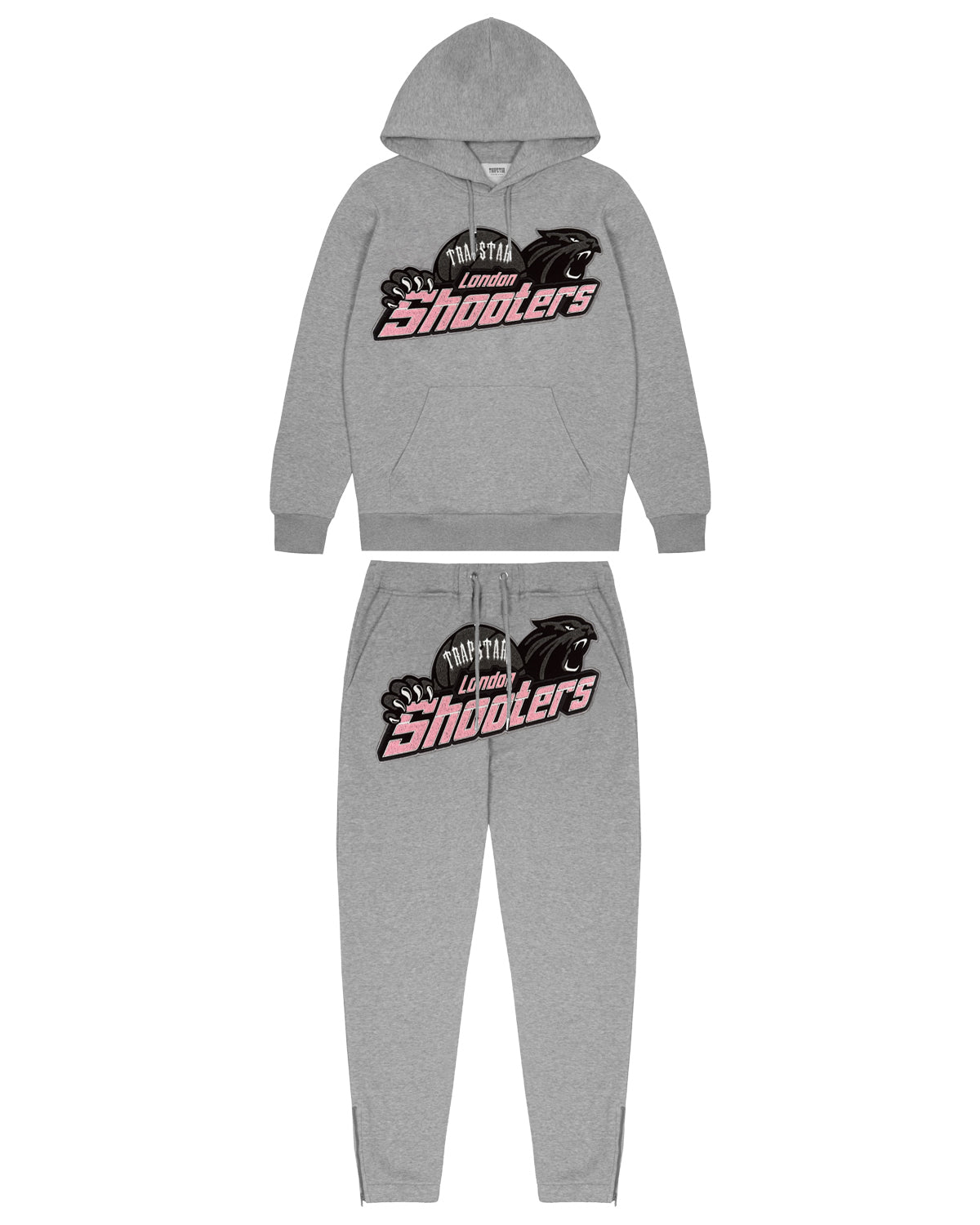 Trapstar Shooters Men\'s Tracksuits Grey / Pink USA | 29WOYTLXG