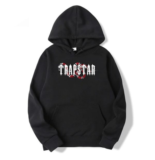 Trapstar Snake Men\'s Hoodies Black USA | 87SCRVNFE