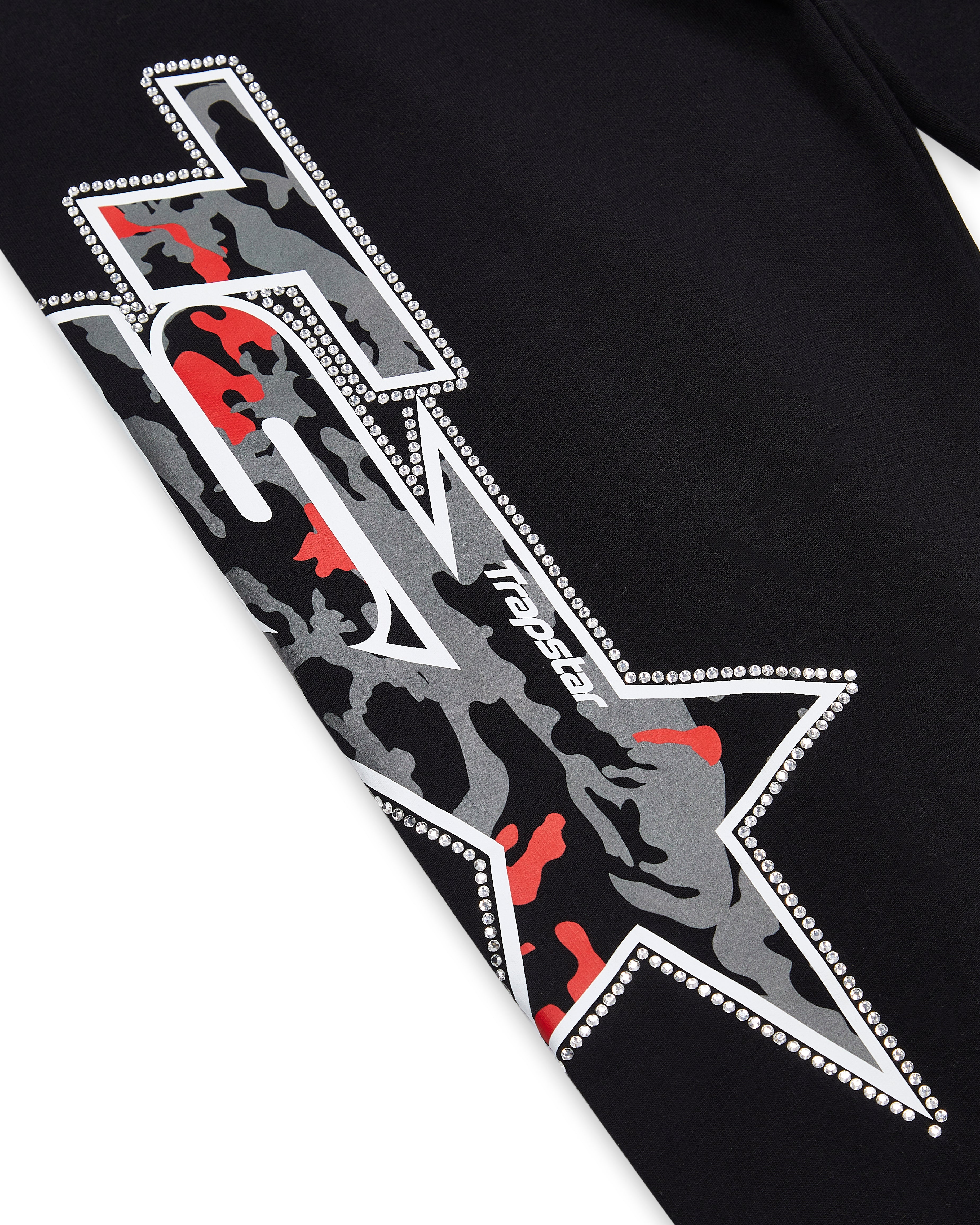 Trapstar TS Star Camo Men's Sweatpants Black USA | 37PZXHNBU