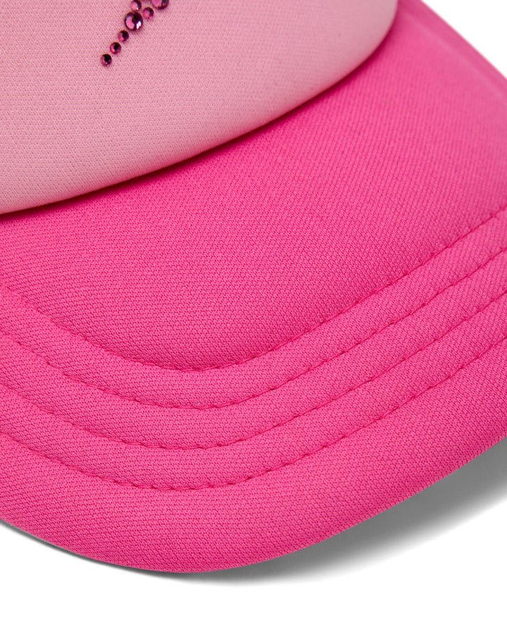 Trapstar TS Star Diamante Trucker Women's Hats Pink USA | 30PZHCAYU