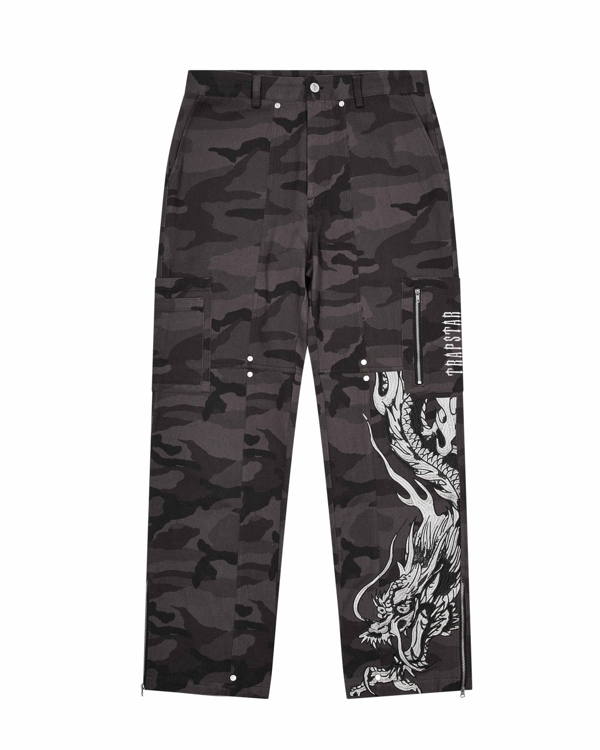 Trapstar x Ed Hardy Cargos Men\'s Cargos Black / Camo USA | 90VNKRHJI