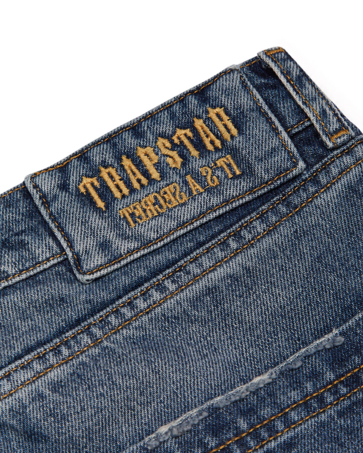 Trapstar x Ed Hardy Denim Men's Jeans Blue USA | 03OMGHJLA