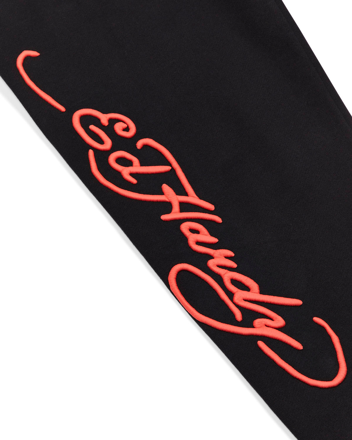 Trapstar x Ed Hardy Script Men's Sweatpants Black / Red USA | 82WZROJHV