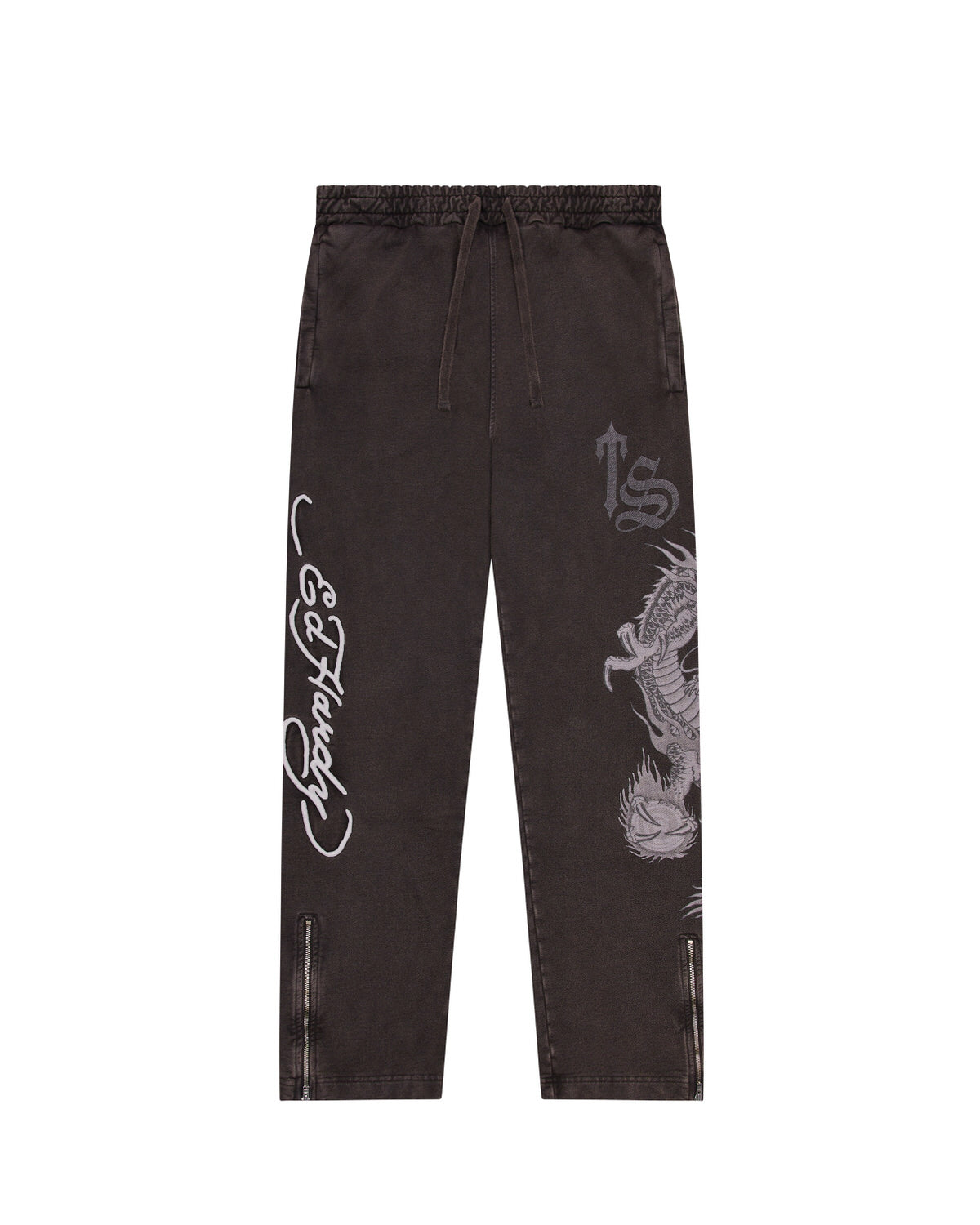 Trapstar x Ed Hardy Script Men\'s Sweatpants Grey USA | 34SWTHLYX