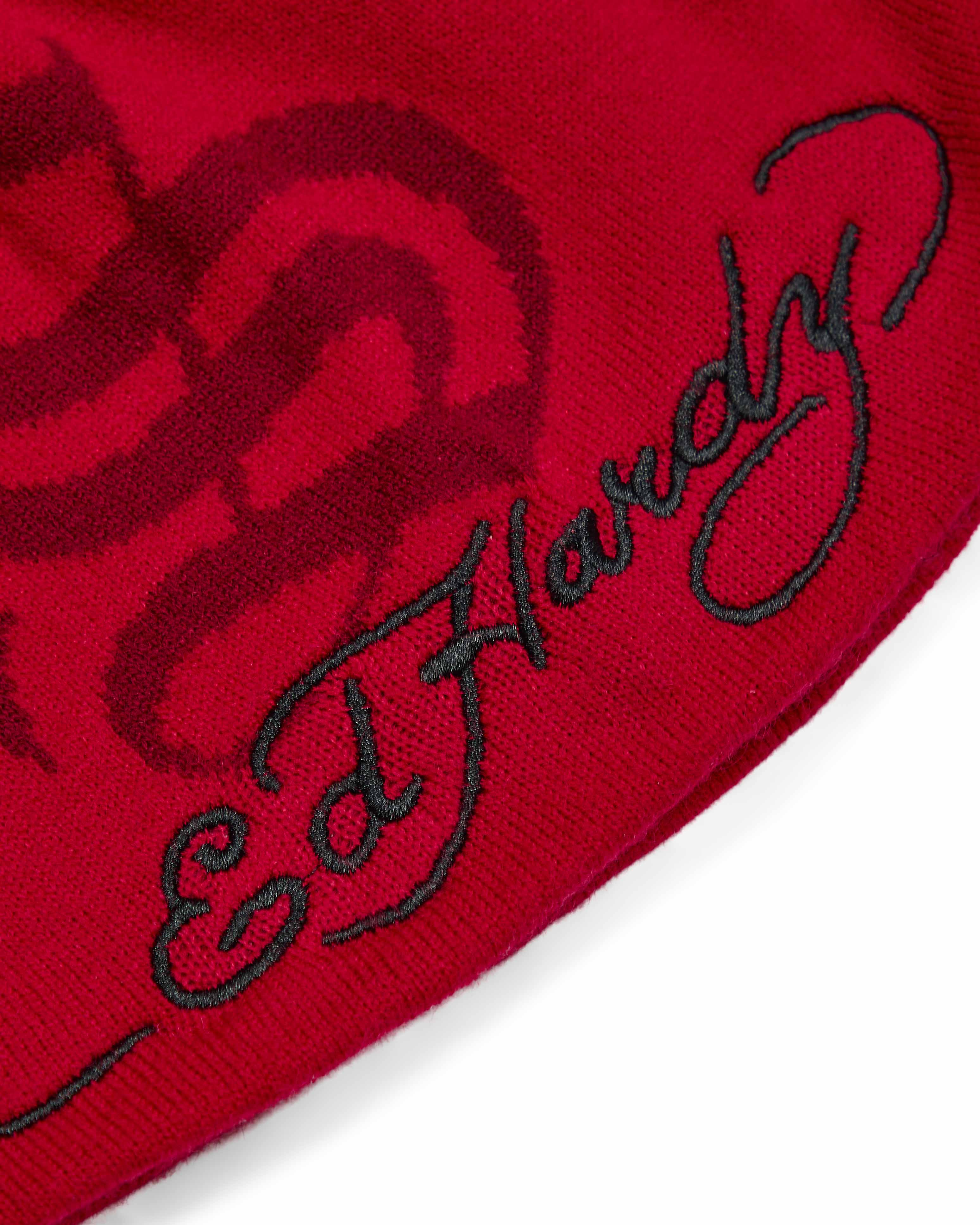 Trapstar x Ed Hardy Women's Beanie Red USA | 35KLMDTIG