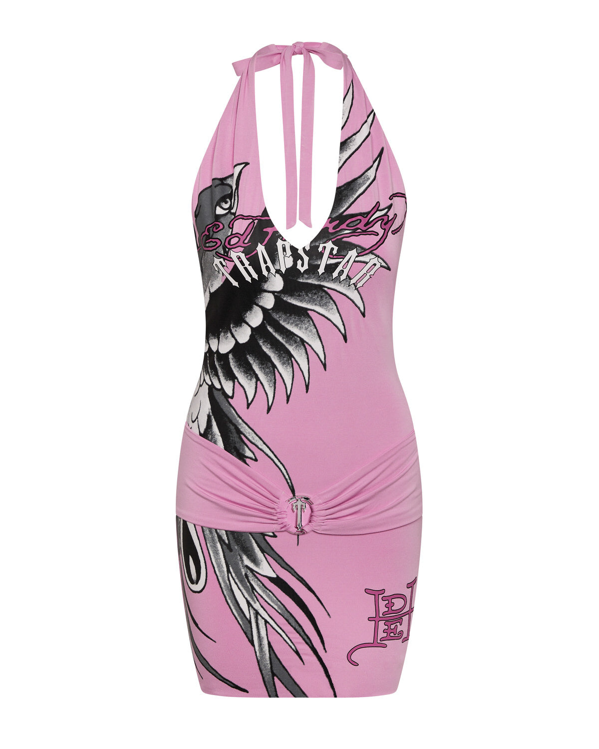 Trapstar x Ed Hardy Women\'s Dress Pink USA | 82KYHLTBA