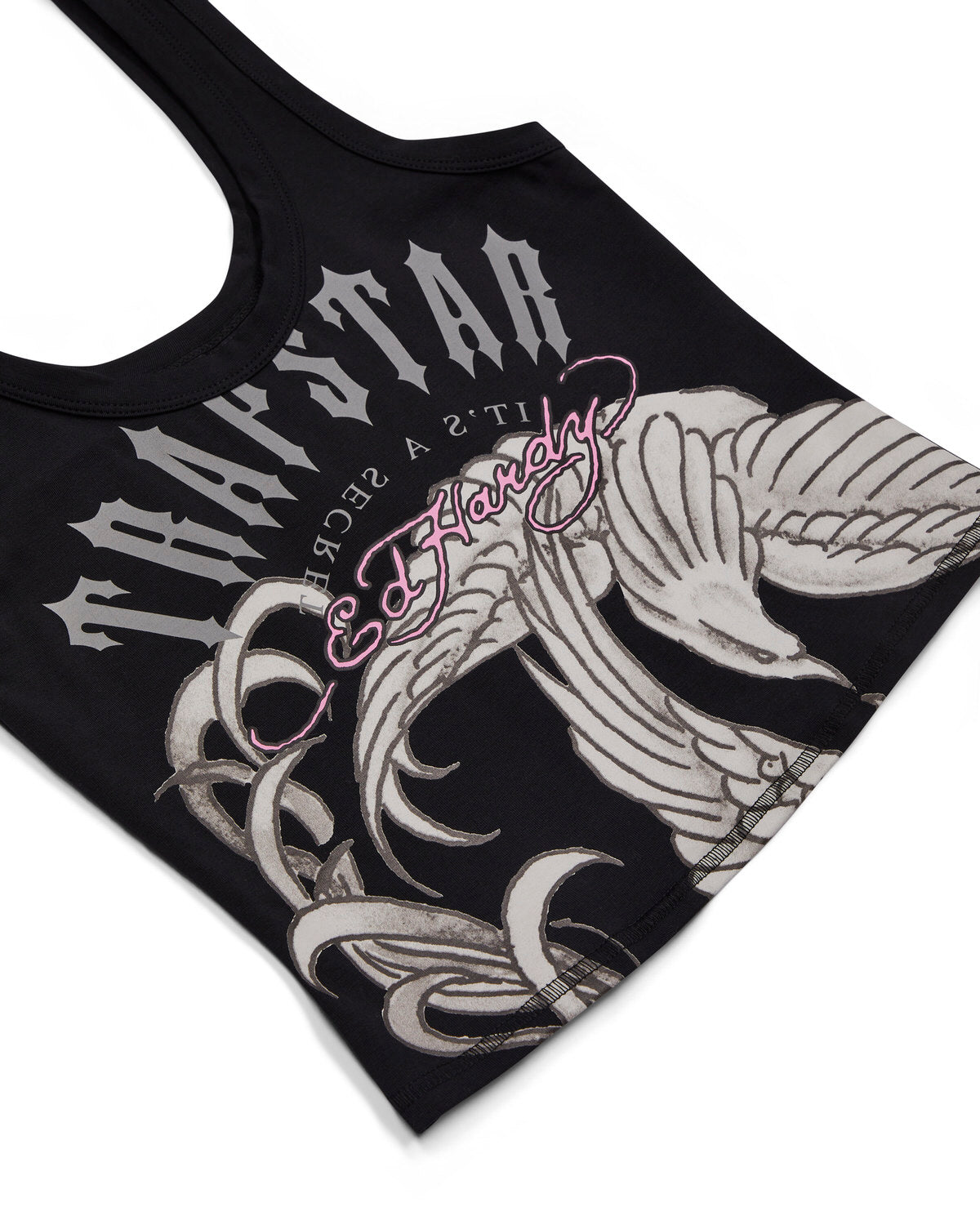 Trapstar x Ed Hardy Women's Vests Black USA | 45LOGZMVI