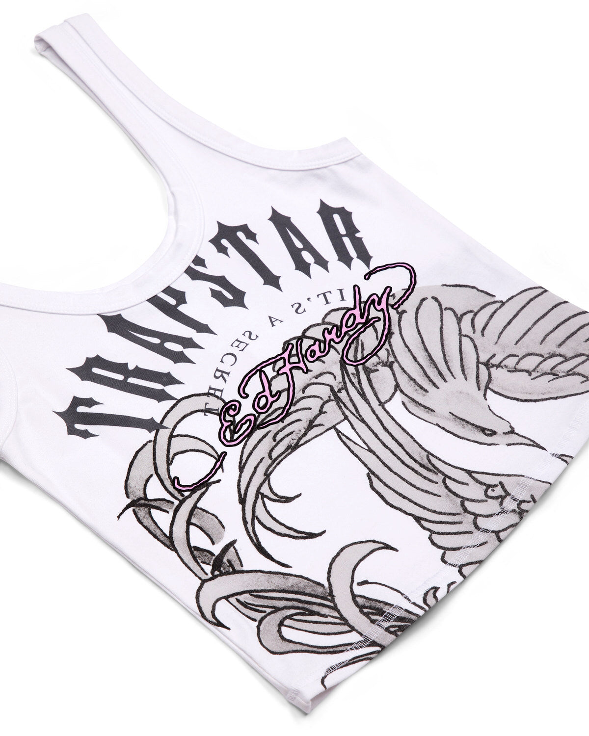 Trapstar x Ed Hardy Women's Vests White USA | 29FNAMGSJ