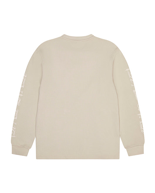 Trapstar Waffle LS Top Men's Sweatshirts Beige USA | 12RNTAWIX