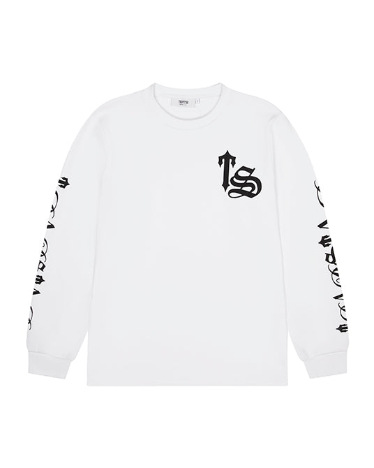 Trapstar Waffle LS Top Men\'s Sweatshirts White USA | 68FTLVECJ