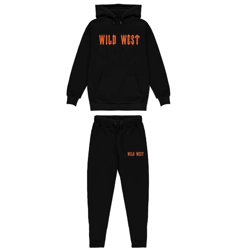 Trapstar Wild West Men\'s Tracksuits Black USA | 58APZINXL